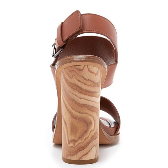 Vince Brown Platform Sandals with Chunky Heel size 8 with box and bag - Picture 17 of 17